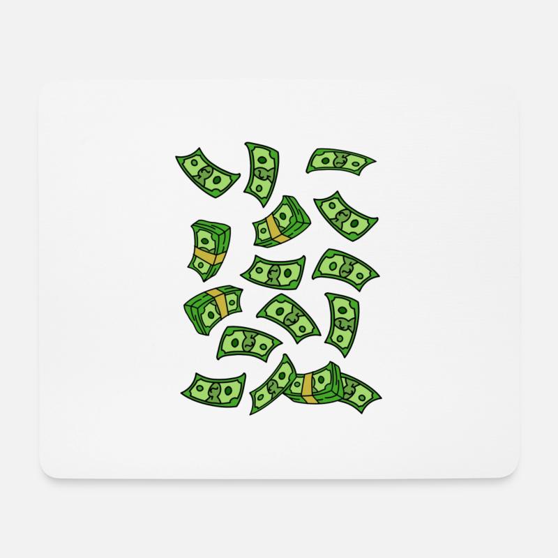 Geld Bargeld - Mousepad (Querformat) - Weiß