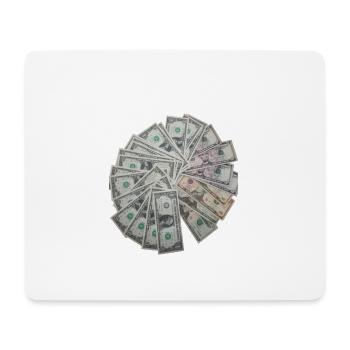 Money Geld - Mousepad (Querformat) - Weiß - Vorne