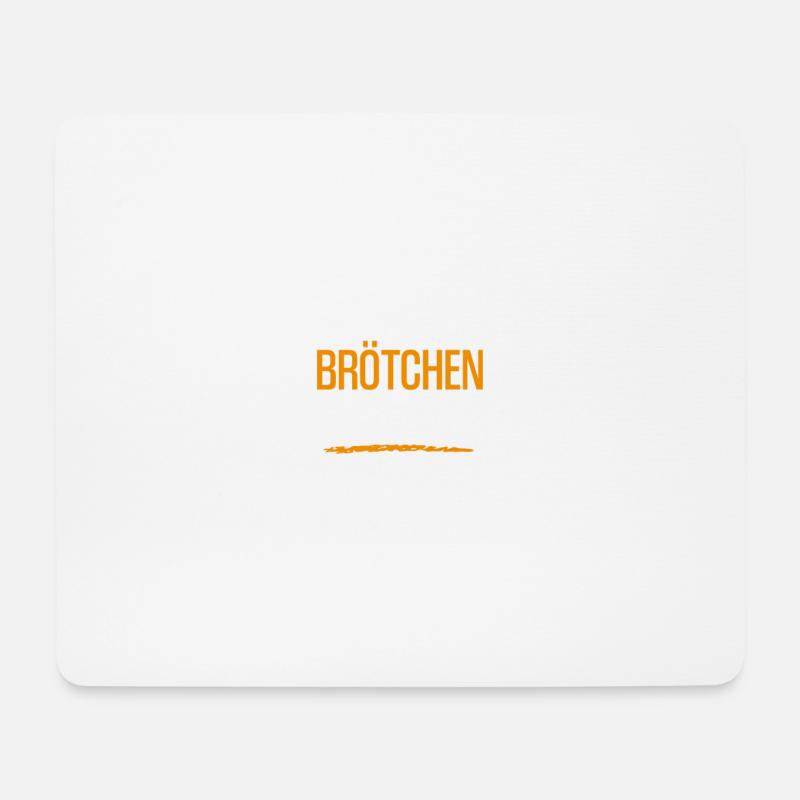 Franzbrötchen - Mousepad (Querformat) - Weiß