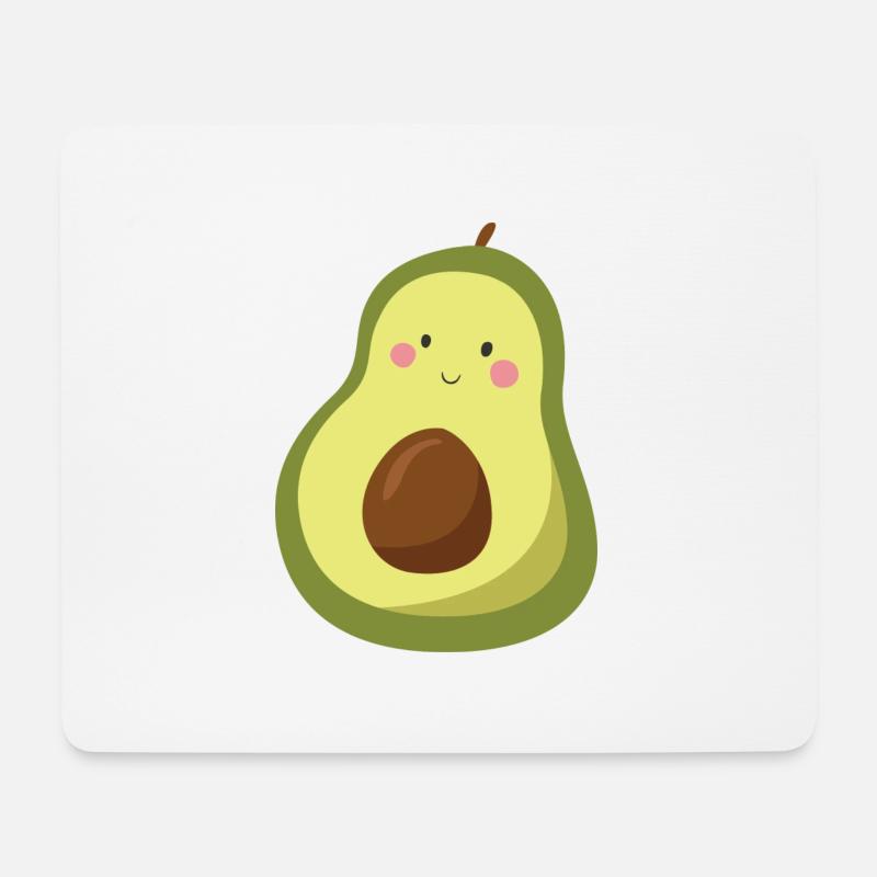 avocado - Mousepad (Querformat) - Weiß