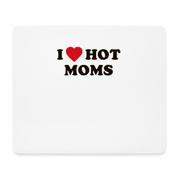 Ich liebe heiße Mütter - Mousepad (Querformat) - Weiß - Vorne