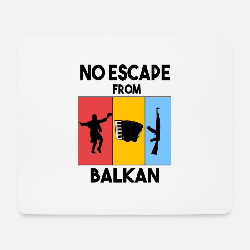 Keine Flucht aus dem Balkan - Mousepad (Querformat) - Weiß