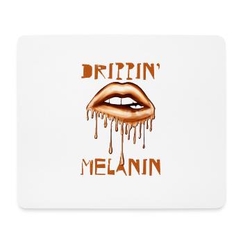 Melanin tropfen - Mousepad (Querformat) - Weiß - Vorne