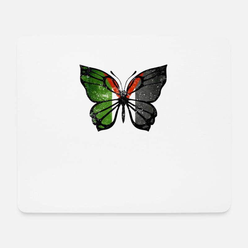 Palestine Butterfly - Mouse Pad (horizontal) - white