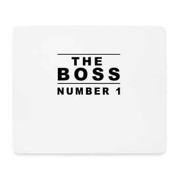 The boss number 1 - Mouse Pad (horizontal) - white - Front