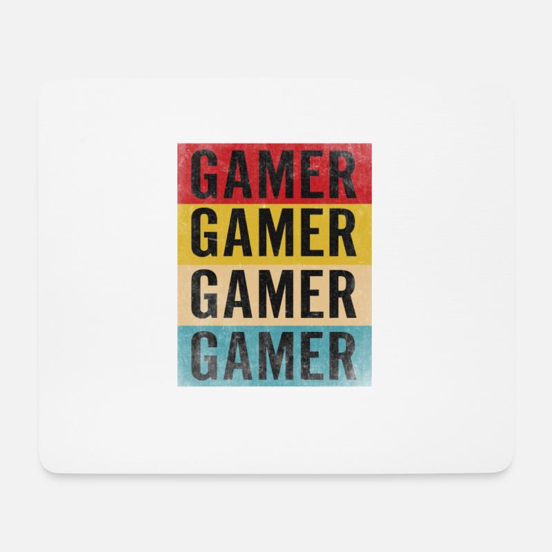 Spieler - Mousepad (Querformat) - Weiß