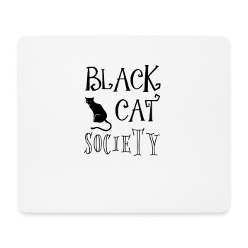 Gesellschaft der schwarzen Katze - Mousepad (Querformat) - Weiß - Vorne