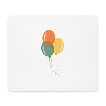 Ballons colorés - Tapis de souris (format paysage) - blanc - Devant