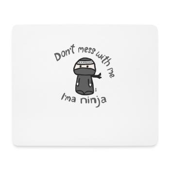 Girl s I ma Ninja Tee - Mousepad (Querformat) - Weiß - Vorne