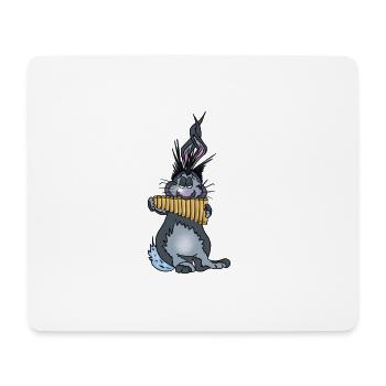 panpipe - Mouse Pad (horizontal) - white - Front