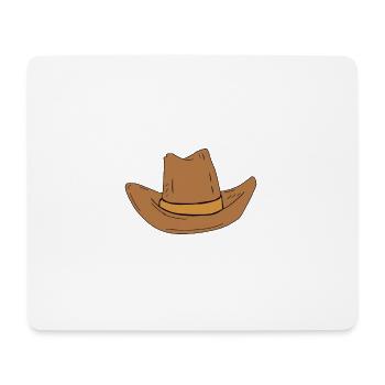 Cowboy Hut - Mousepad (Querformat) - Weiß - Vorne