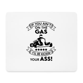 Go karting go karting funny - Mouse Pad (horizontal) - white - Front