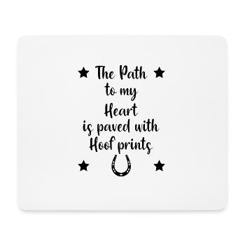 Horses horse rider horse saying - Mouse Pad (horizontal) - white - Front