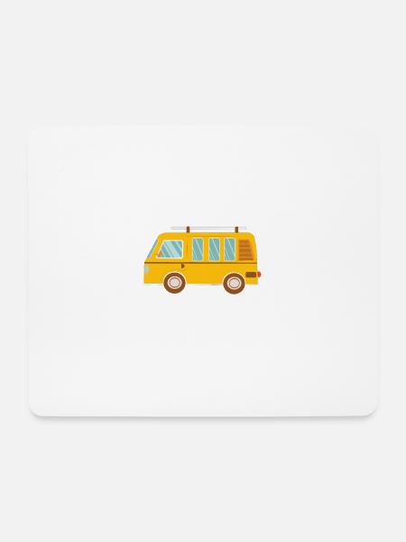 Campingbus - Mousepad (Querformat) - Weiß