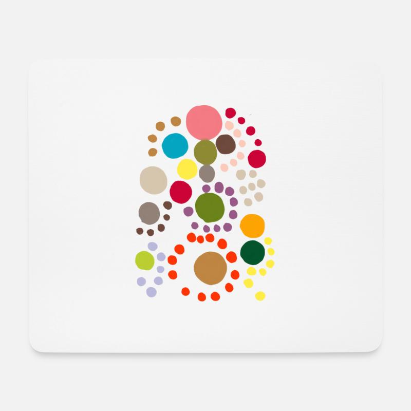 iroiro polka dots - Mousepad (Querformat) - Weiß