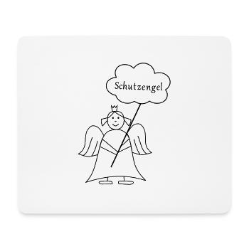 Guardian angel with crown and cloud - Mouse Pad (horizontal) - white - Front