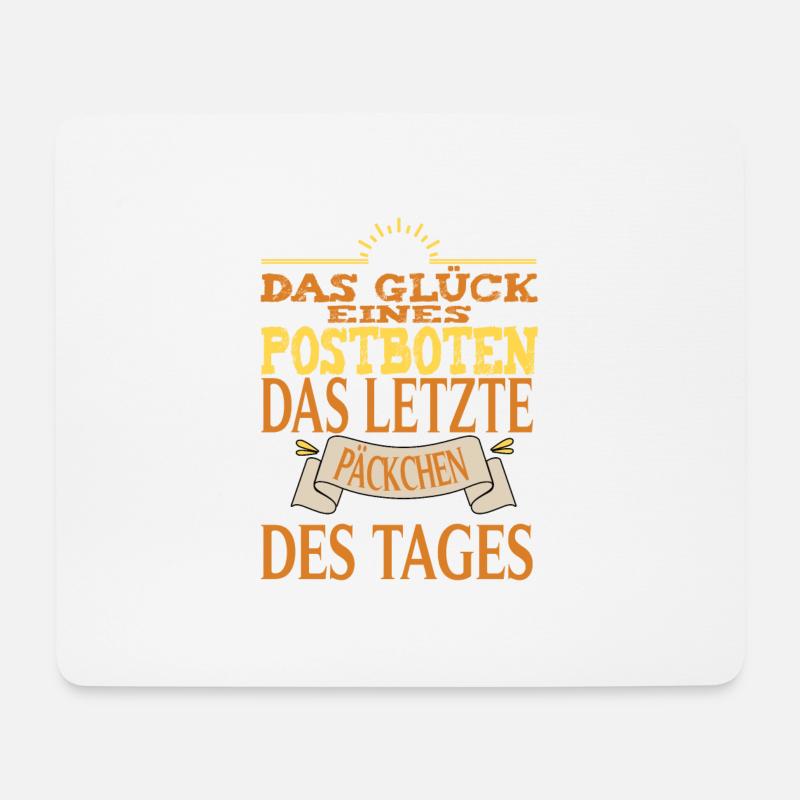 Postbote Spruch Lustig - Mousepad (Querformat) - Weiß