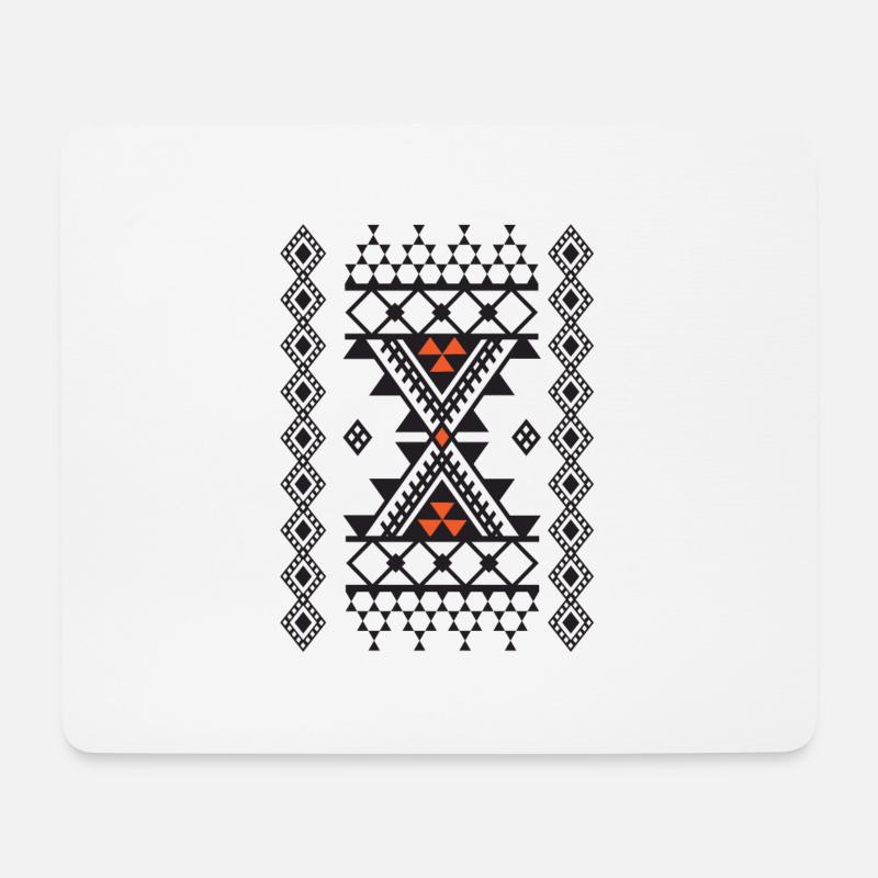 Kabyle carpet pattern - Mouse Pad (horizontal) - white