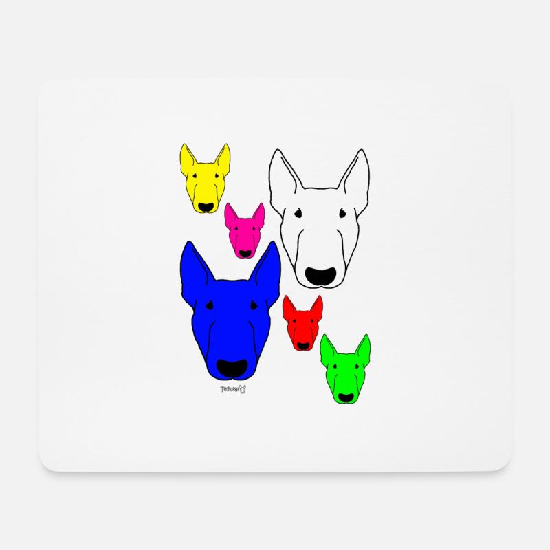 Bully Farben - Mousepad (Querformat) - Weiß