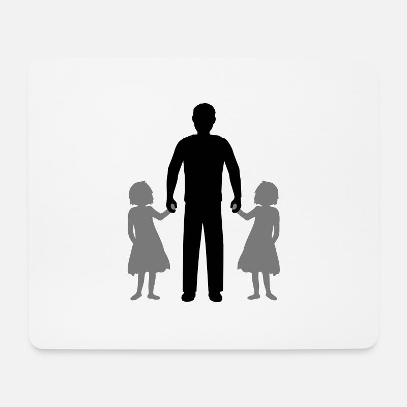 Zwillinge 2 Töchter - Mousepad (Querformat) - Weiß