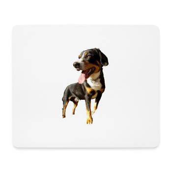 Le chien mignon - Tapis de souris (format paysage) - blanc - Devant