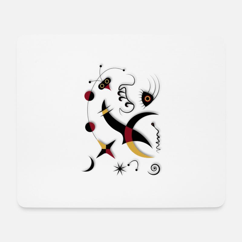 Mirò - Mousepad (Querformat) - Weiß