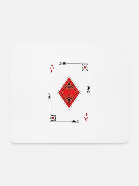 Ass Karo Poker Card Game - Mouse Pad (horizontal) - white