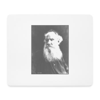 Liev Tolstéi - Mousepad (Querformat) - Weiß - Vorne