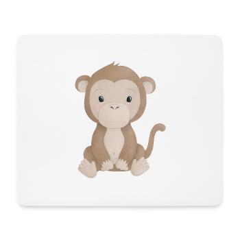 monkey - Mouse Pad (horizontal) - white - Front