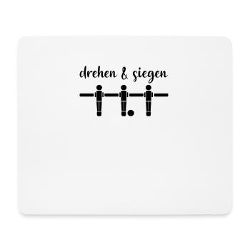 Tischkicker Tischfußball kickern Spruch - Mousepad (Querformat) - Weiß - Vorne