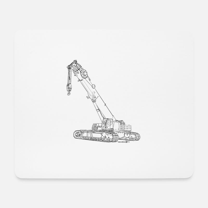 LTR 1220 Schwarz - Mousepad (Querformat) - Weiß