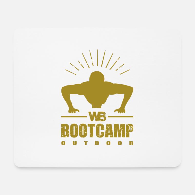 Bootcamp Gold - Mousepad (Querformat) - Weiß