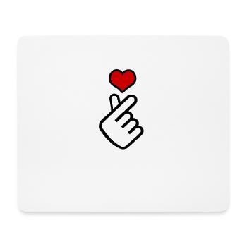 Koreanisches Fingerherz - Mousepad (Querformat) - Weiß - Vorne