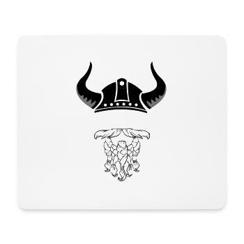 wikinger - Mousepad (Querformat) - Weiß - Vorne