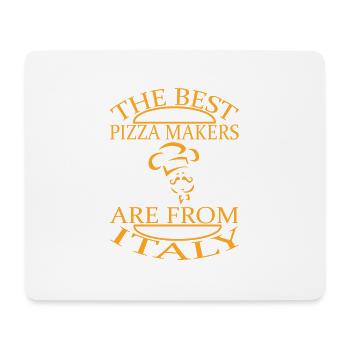 Pizza - Tapis de souris (format paysage) - blanc - Devant