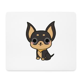 Chihuahua - Tapis de souris (format paysage) - blanc - Devant