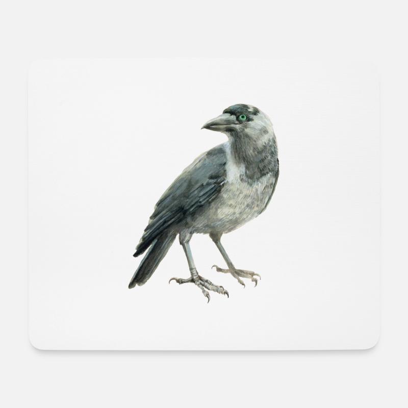 Dohle - Mousepad (Querformat) - Weiß