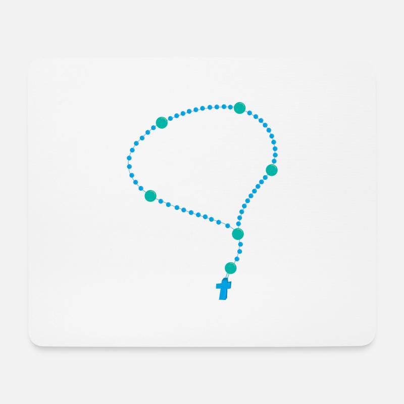 rosenkranz - Mousepad (Querformat) - Weiß