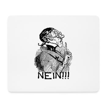 NEIN No | Wilhelm Busch Lehrer Lämpel - Mousepad (Querformat) - Weiß - Vorne