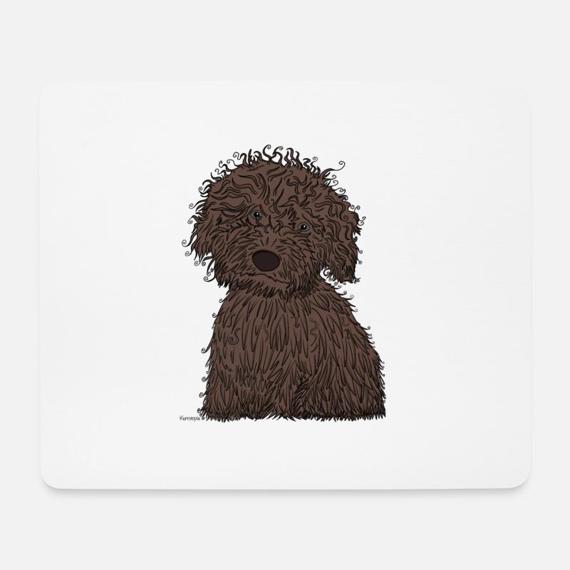 Welpen Wasser hund - Mousepad (Querformat) - Weiß