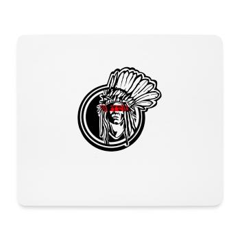 Apache Native American von INKPALI - Mousepad (Querformat) - Weiß - Vorne