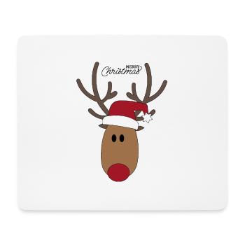 Noël - Tapis de souris (format paysage) - blanc - Devant