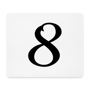 8 - Mouse Pad (horizontal) - white - Front