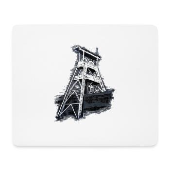 Herten Zeche Ewald Schacht 7 - Mousepad (Querformat) - Weiß - Vorne