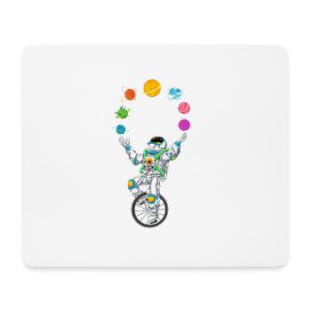 Astronaut Juggling - Mouse Pad (horizontal) - white - Front