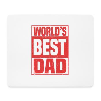 WORLD'S BEST DAD - Mouse Pad (horizontal) - white - Front
