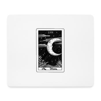 Tarot Moon black - Mousepad (Querformat) - Weiß - Vorne
