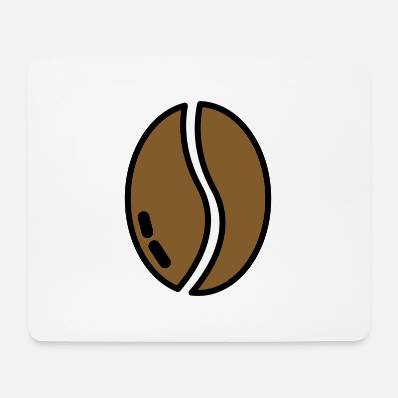 coffe bean - Mousepad (Querformat) - Weiß