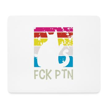 FCK PTN Chat Ukraine - Tapis de souris (format paysage) - blanc - Devant