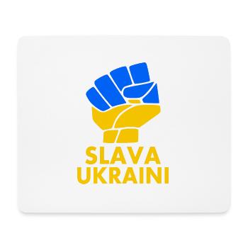 Slava ukraini - Mouse Pad (horizontal) - white - Front